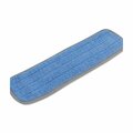 Pinpoint BWK 100 Split Microfiber Fabric Hook and Eye Backing Dozen Microfiber Mop Head, Blue-18 x 5 in. PI2244137